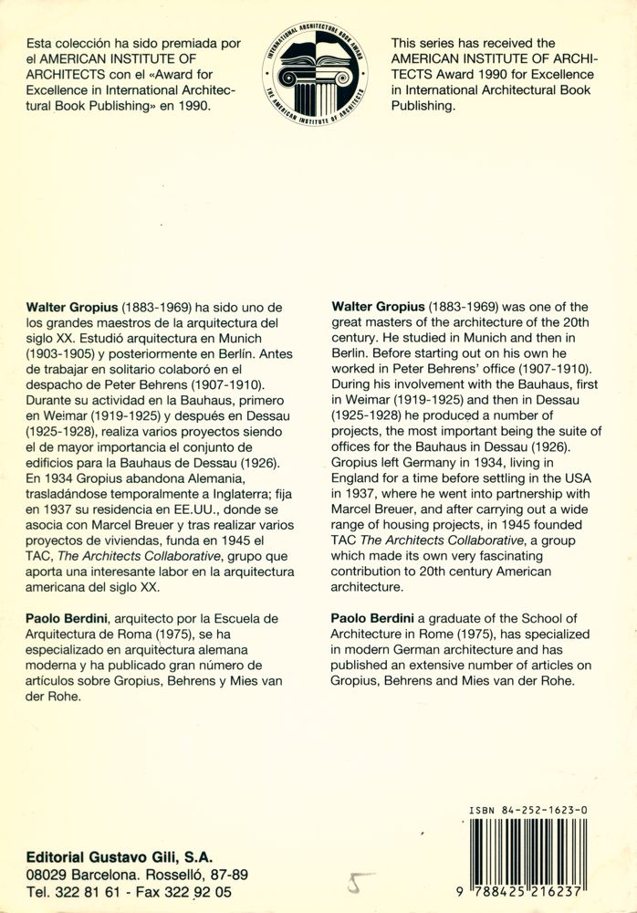 『walter gropius : works and projects』 6