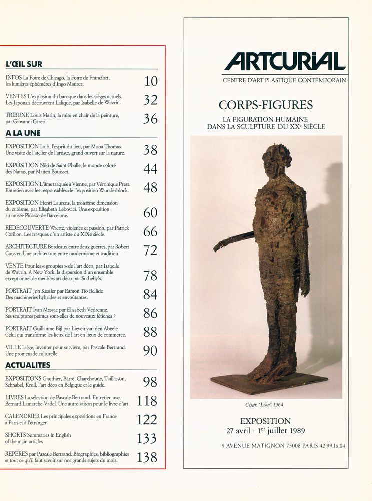 『BEAUX ARTS MAGAZINE』 NUMERO 68 MAI 1989  2