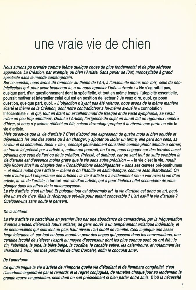 『FEUILLES』 N° 7 Hiver 84 2