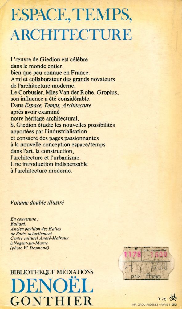 『ESPACE, TEMPS, ARCHITECTURE 2 : Vers l'industrialisation』 3