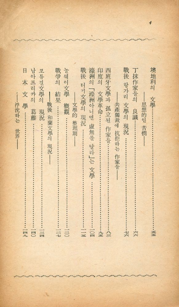 『陽文文庫 9 - 戰後世界文學槪觀(양문문고 9 - 전후세계문학개관)』 3