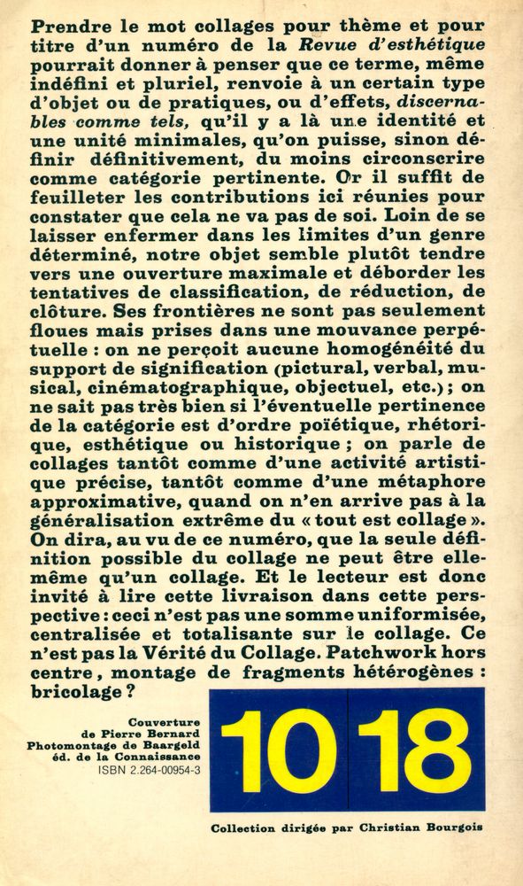 『Collages : Revue d'Esthétique, 1978. 3/4』 4