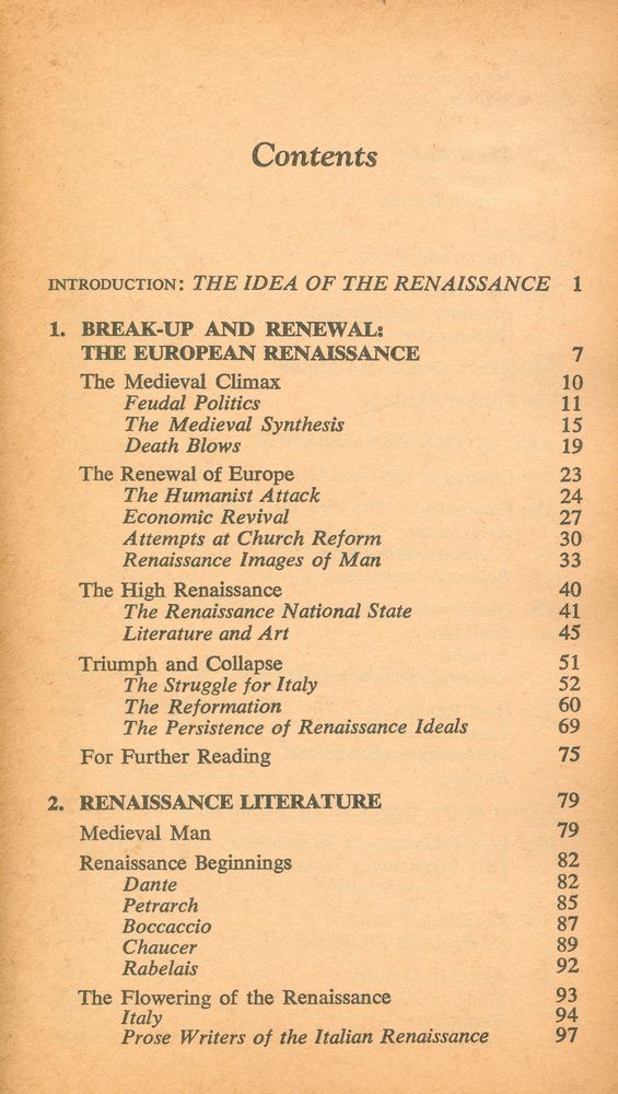 『Europe Reborn : The Story of Renaissance Civilization』 2