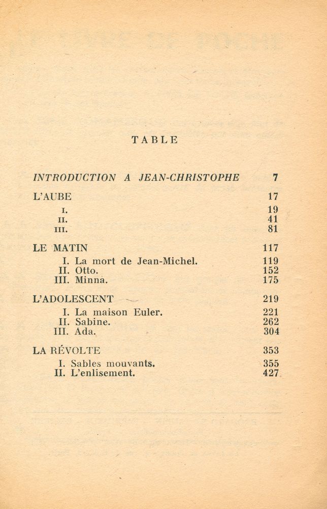 『Jean - Christophe, TOME 1』 2
