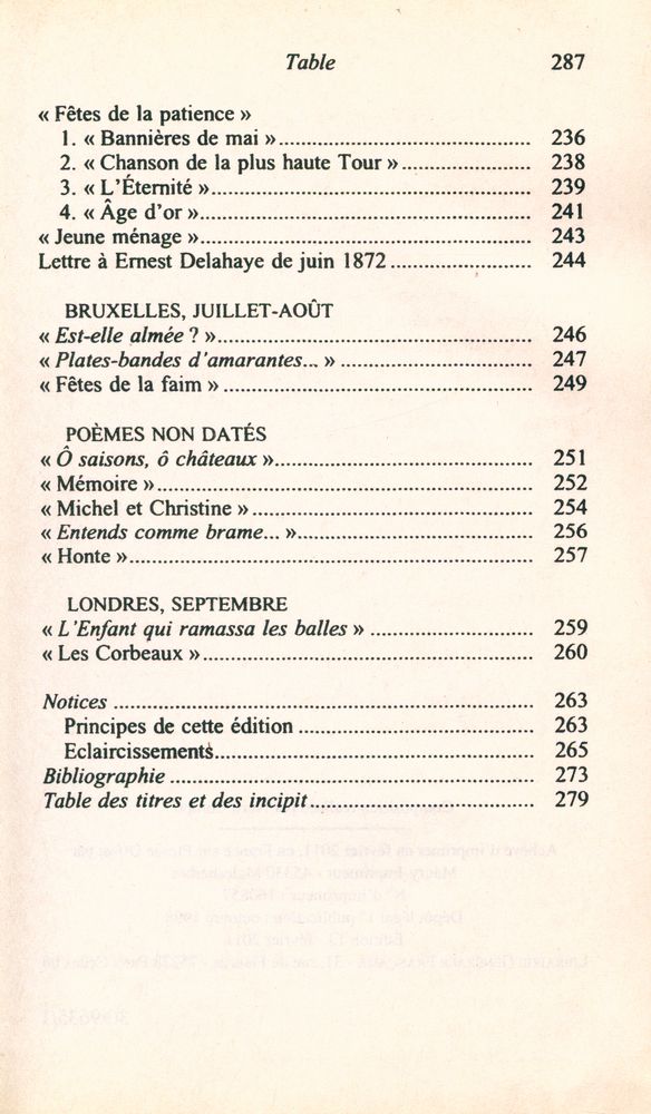 『Rimbaud : Poésies complètes』 5