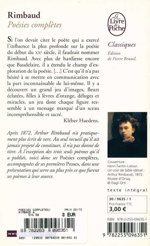 『Rimbaud : Poésies complètes』 6