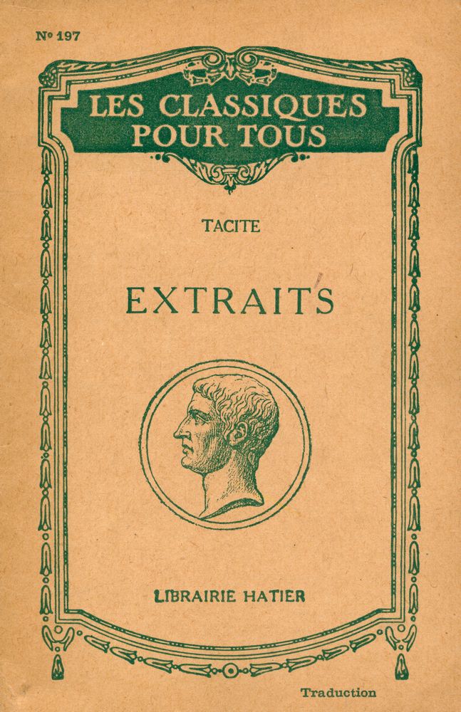 『Tacite: EXTRAITS』 1