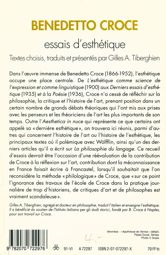 『essais d'esthétique』 3