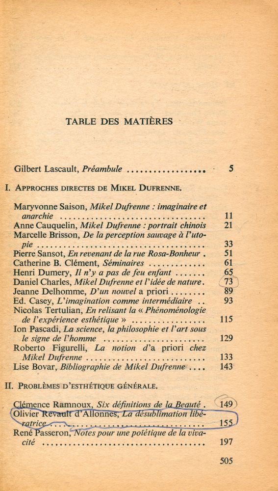 『Vers une esthétique sans entrave』 2