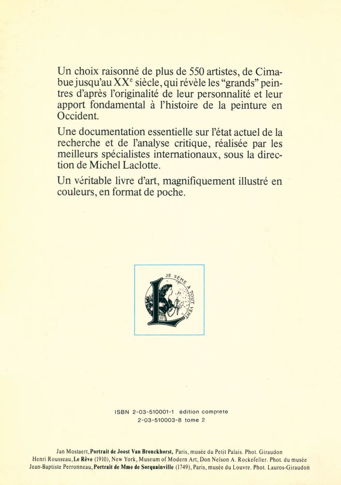 『DICTIONNAIRE DES GRANDS PEINTRES』 3