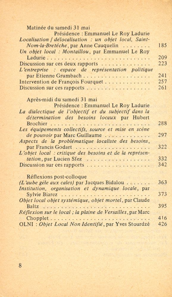 『L'OBJET LOCAL』 3