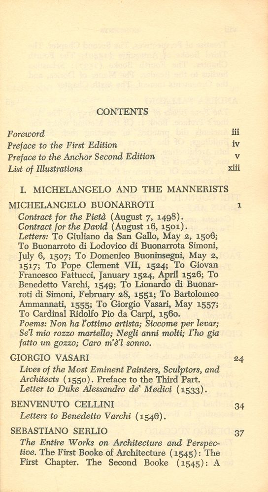 『A Documentary History of Art Volume II : Michelangelo and the Mannerists, The Baroque and the Eighteenth Century』 2