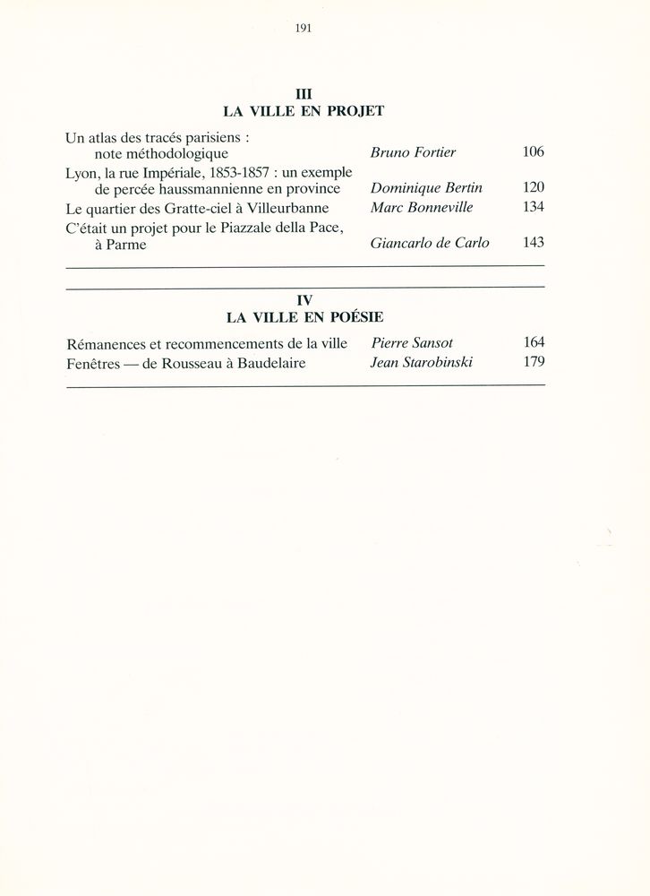 『L'IDÉE DE LA VILLE : ACTES DU COLLOQUE INTERNATIONAL DE LYON』 3