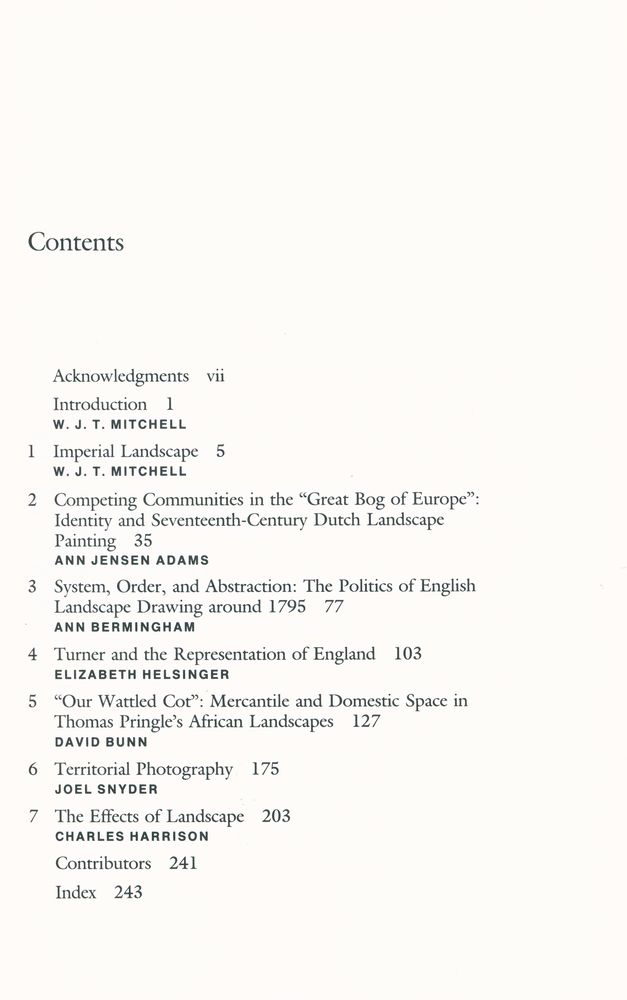 『Landscape and power』 2