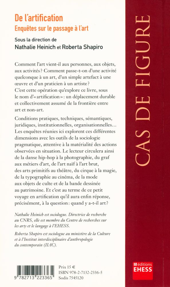 『De l'artification : Enquêtes sur le passage à l'art』 5