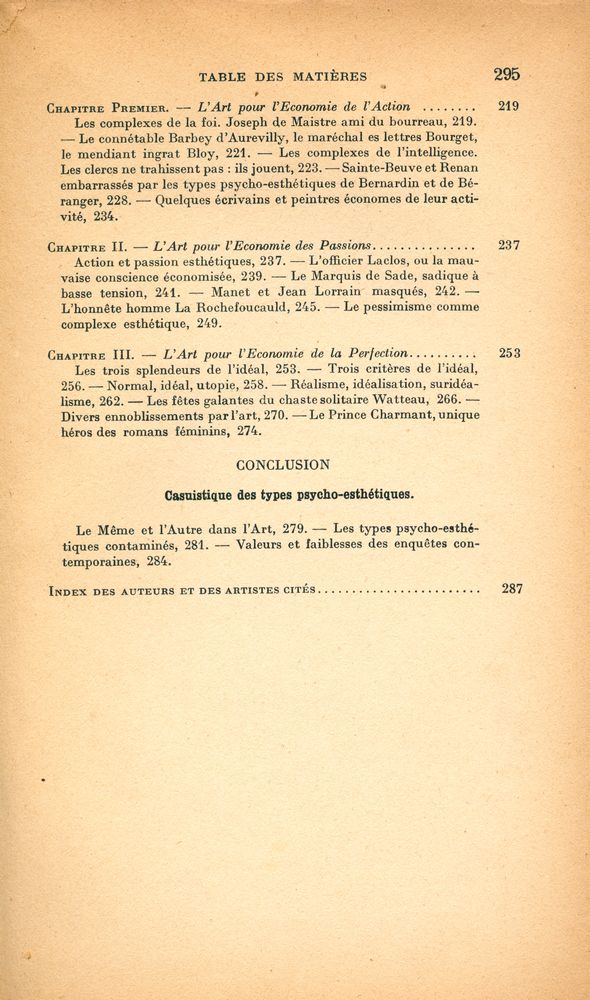 『ÉTUDES DE PSYCHOLOGIE ET DE PHILOSOPHIE 1 : L'Art loin de la vie』 4