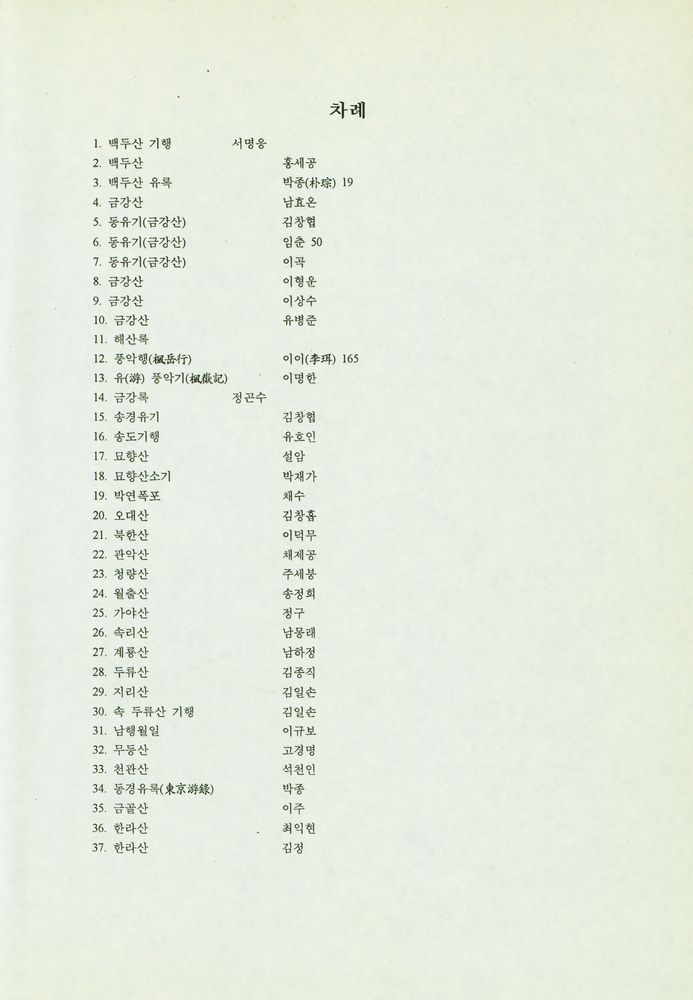 『명산 답사기』 2