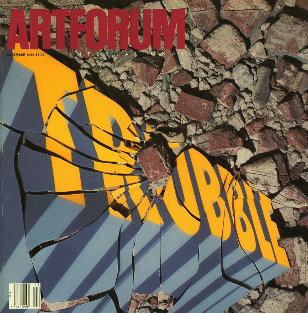 『ARTFORUM INTERNATIONAL』 NOVEMBER 1989 XXVIII No.3 1
