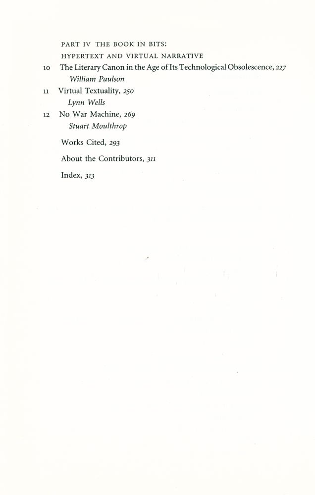 『Reading Matters : narrative in the new media ecology』 3