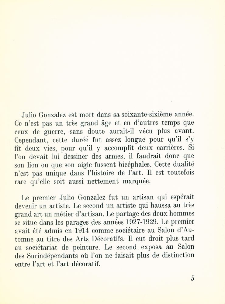 『Julio Gonzalez』 2