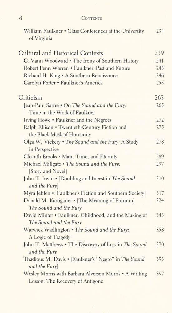 『The sound and the fury : an authoritative text, backgrounds and contexts, criticism』 3