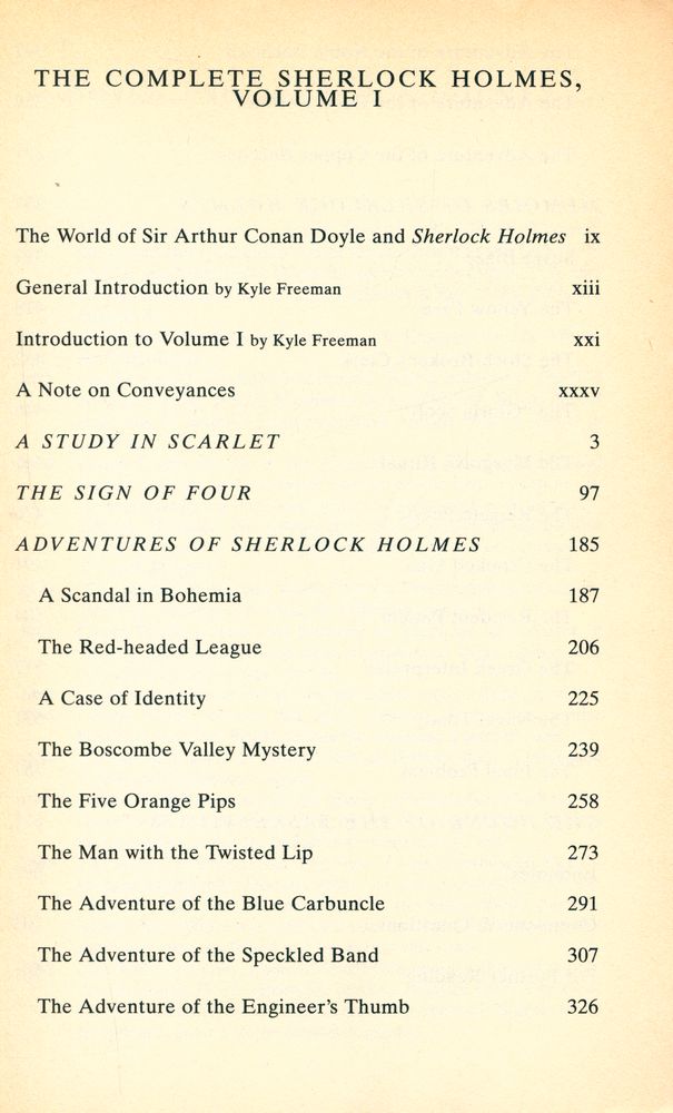 『THE COMPLETE SHERLOCK HOLMES, VOLUME Ⅰ』 2