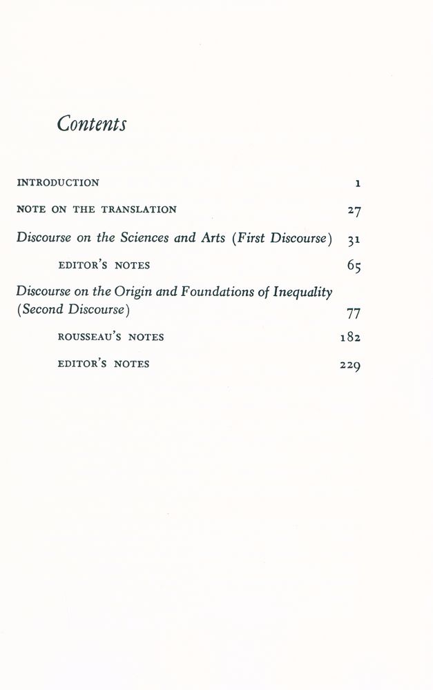 『THE FIRST AND SECOND DISCOURSES』 2