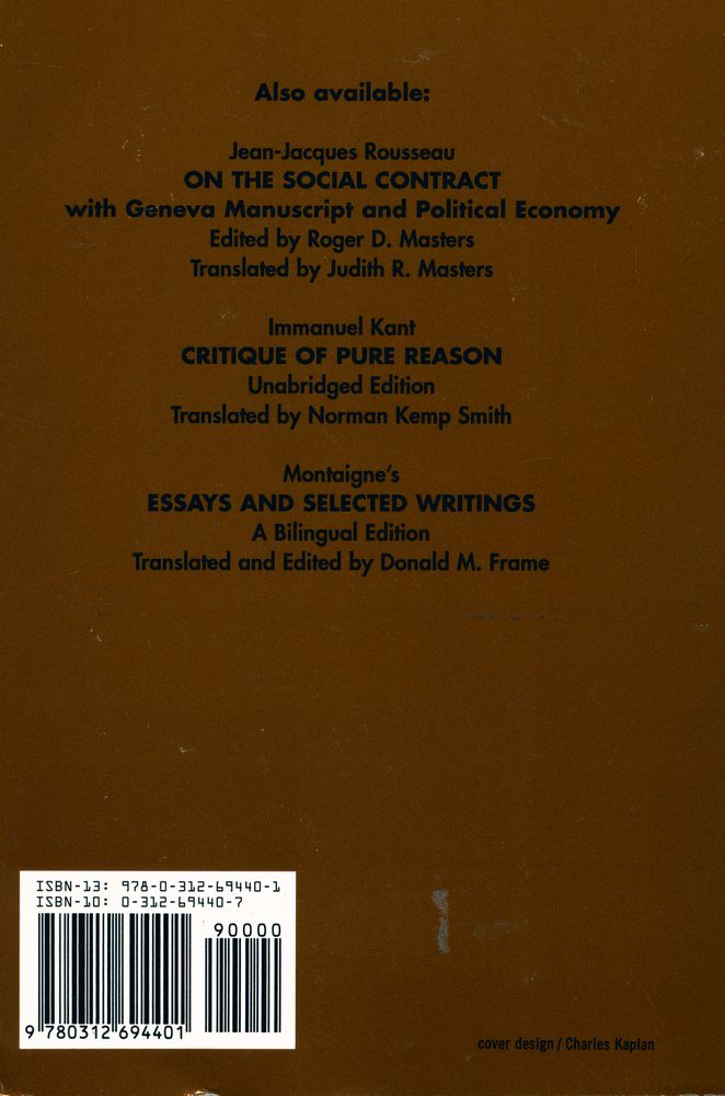 『THE FIRST AND SECOND DISCOURSES』 3
