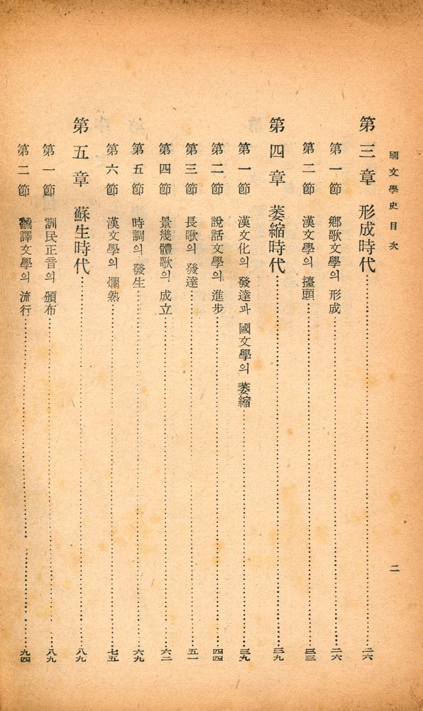 『國文學史(국문학사)』 3