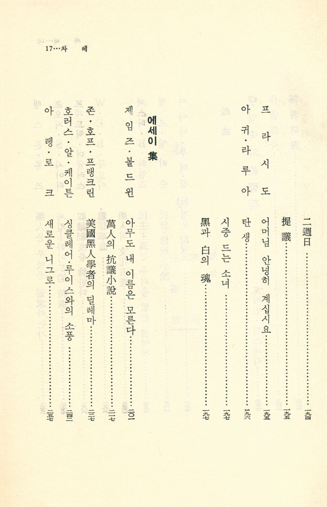 『黒人文學全集 Ⅴ(흑인문학전집 Ⅴ)』