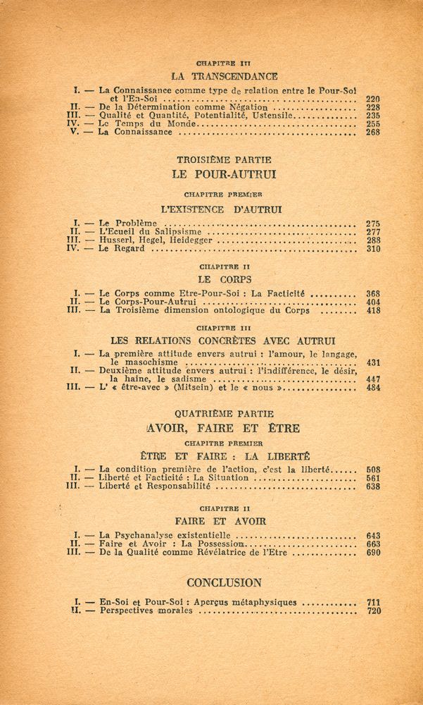 『L'être et le néant : Essai d'ontologie phénoménologique』 3