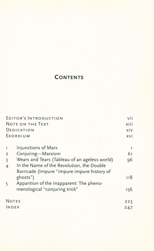 『Specters of Marx : The State of the Debt, the Work of Mourning, and the New international』 2