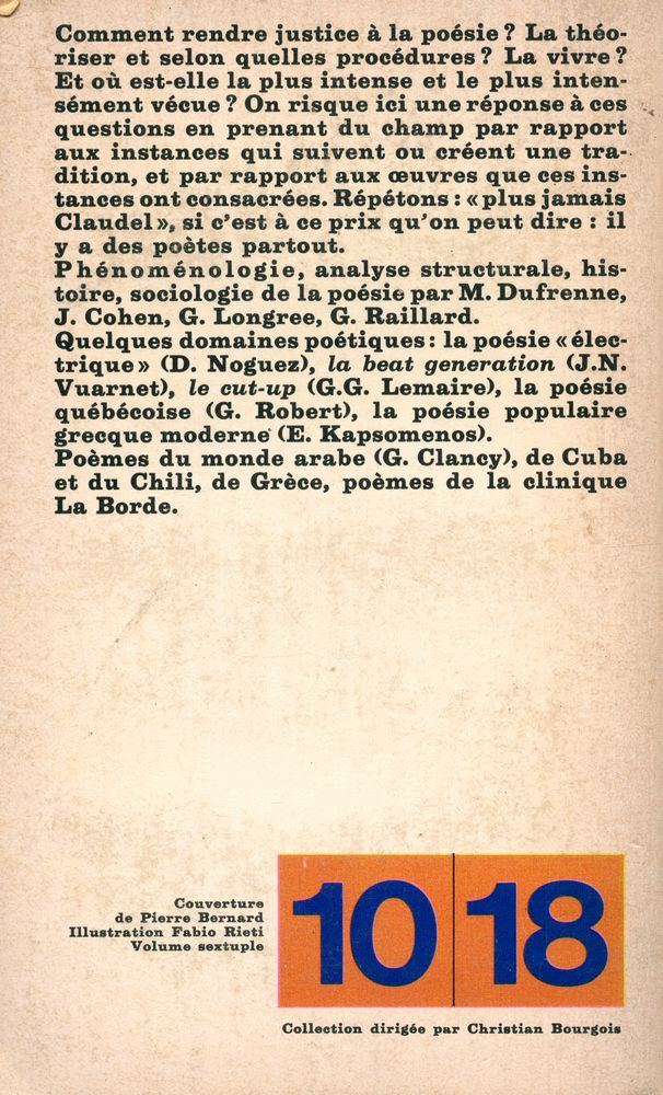 『IL Y A DES POÈTES PARTOUT: Revue d'Esthétique n°3 - 4/1975』 3