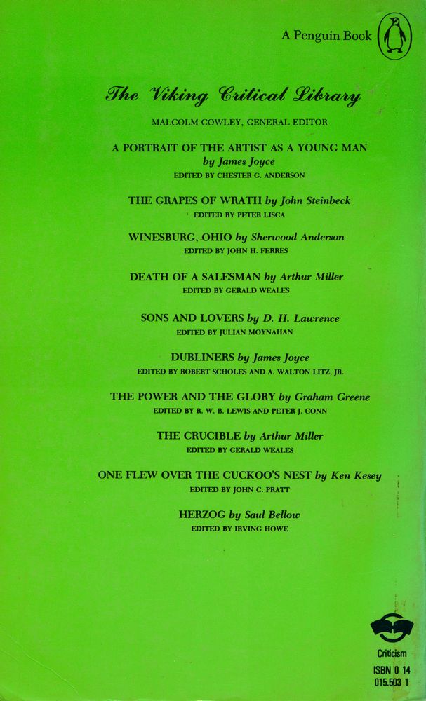 『A Portrait of the Artist as a Young Man: TEXT, CRITICISM, AND NOTES』 4