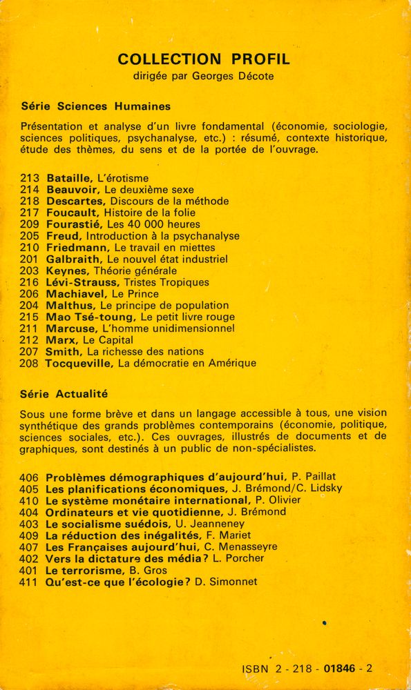 『PROFIL D'UNE ŒUVRE SICENCES HUMAINES 201 : LE NOUVEL ÉTAT INDUSTRIEL GALBRAITH』 4