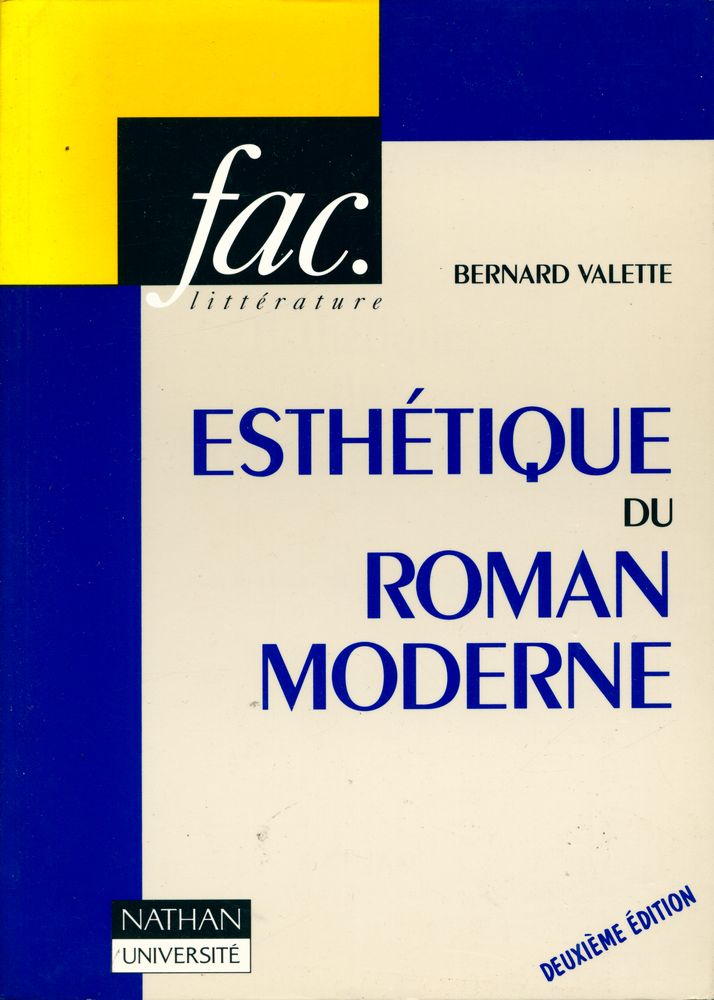 『ESTHÉTIQUE DU ROMAN MODERNE』 1