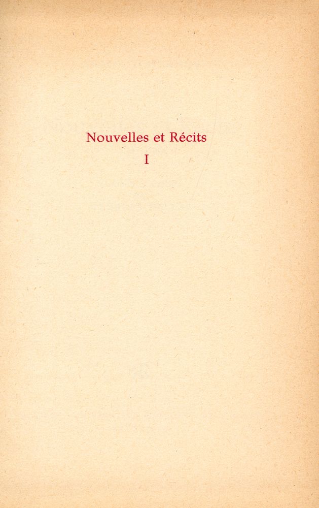 『Nouvelles et Récits 1883 - 1884』 1