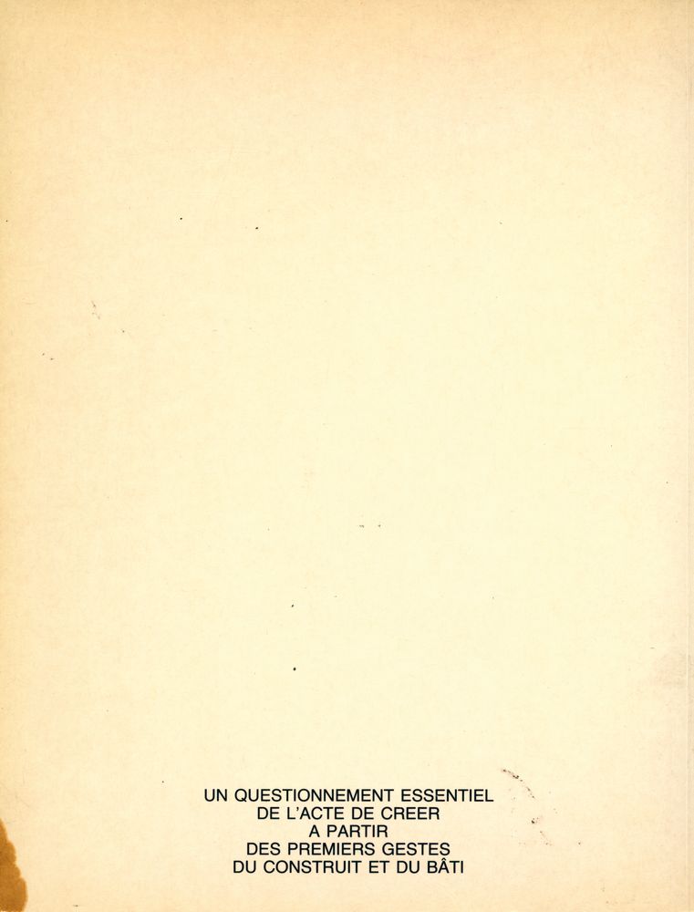 『LA STRUCTURE ET L'OBJET (essais, expériences et rapprochements)』 3