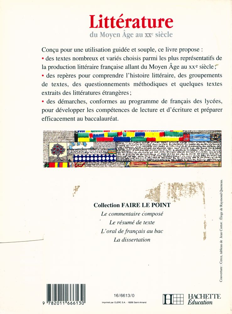 『Littérature du Moyen - Âge au XXe siècle』 6