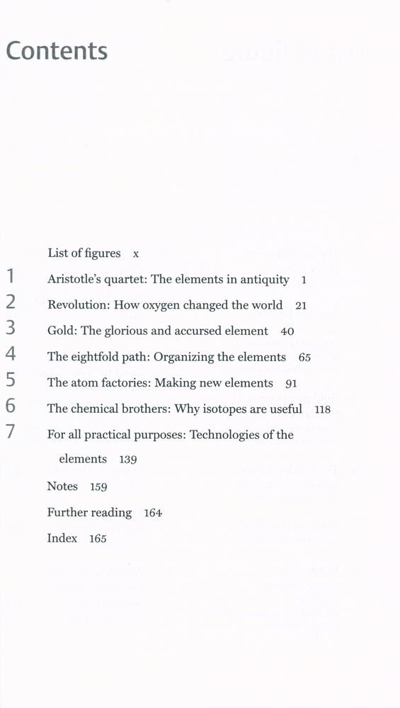 『THE ELEMENTS : A Very Short Introduction』 2