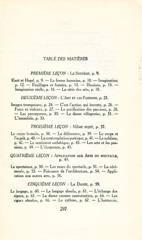 『VINGT LEÇONS SUR LES BEAUX - ARTS』 2