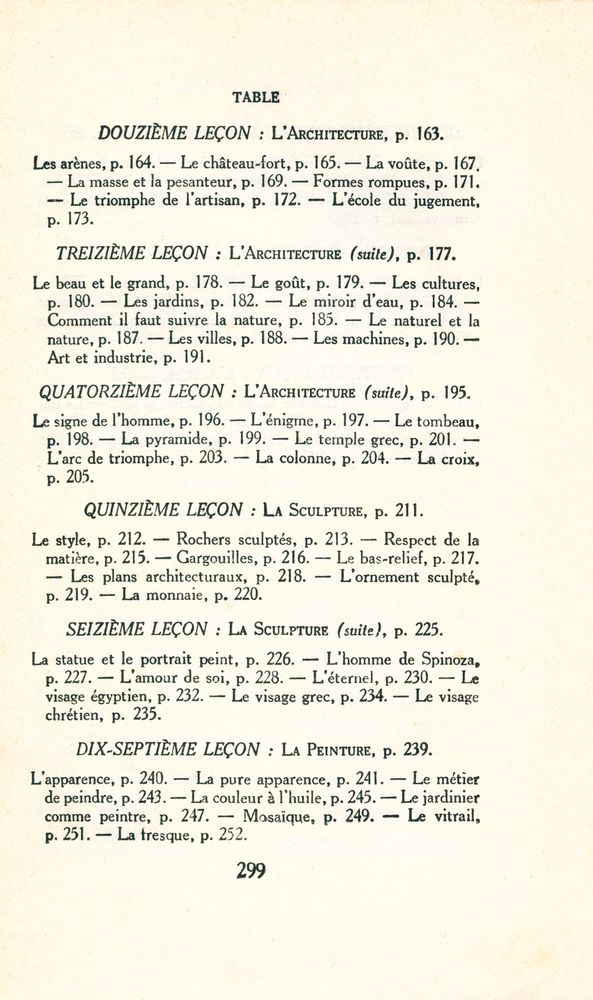 『VINGT LEÇONS SUR LES BEAUX - ARTS』 4