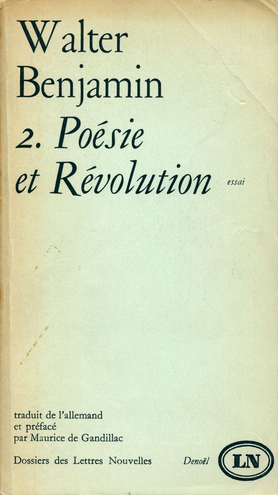 『Œuvres Ⅱ : Poésie et Révolution』 1