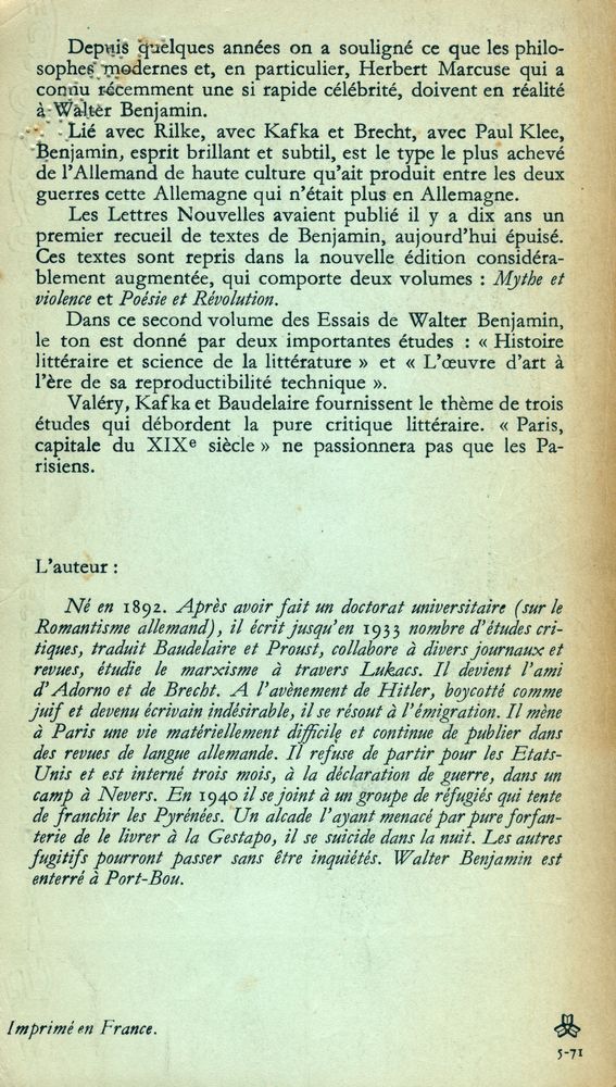 『Œuvres Ⅱ : Poésie et Révolution』 3