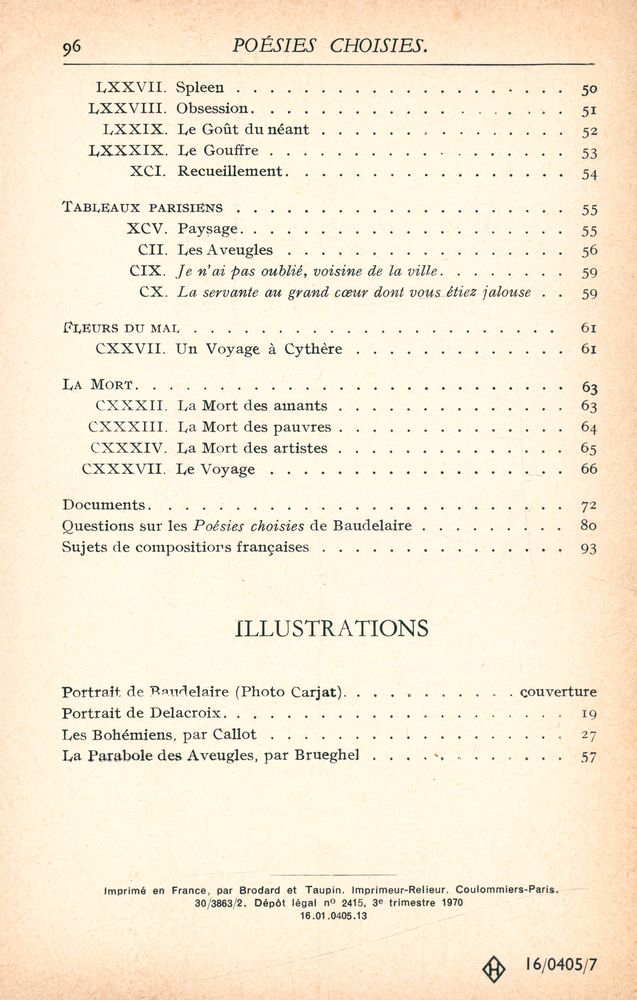 『POÉSIES CHOISIES』 3