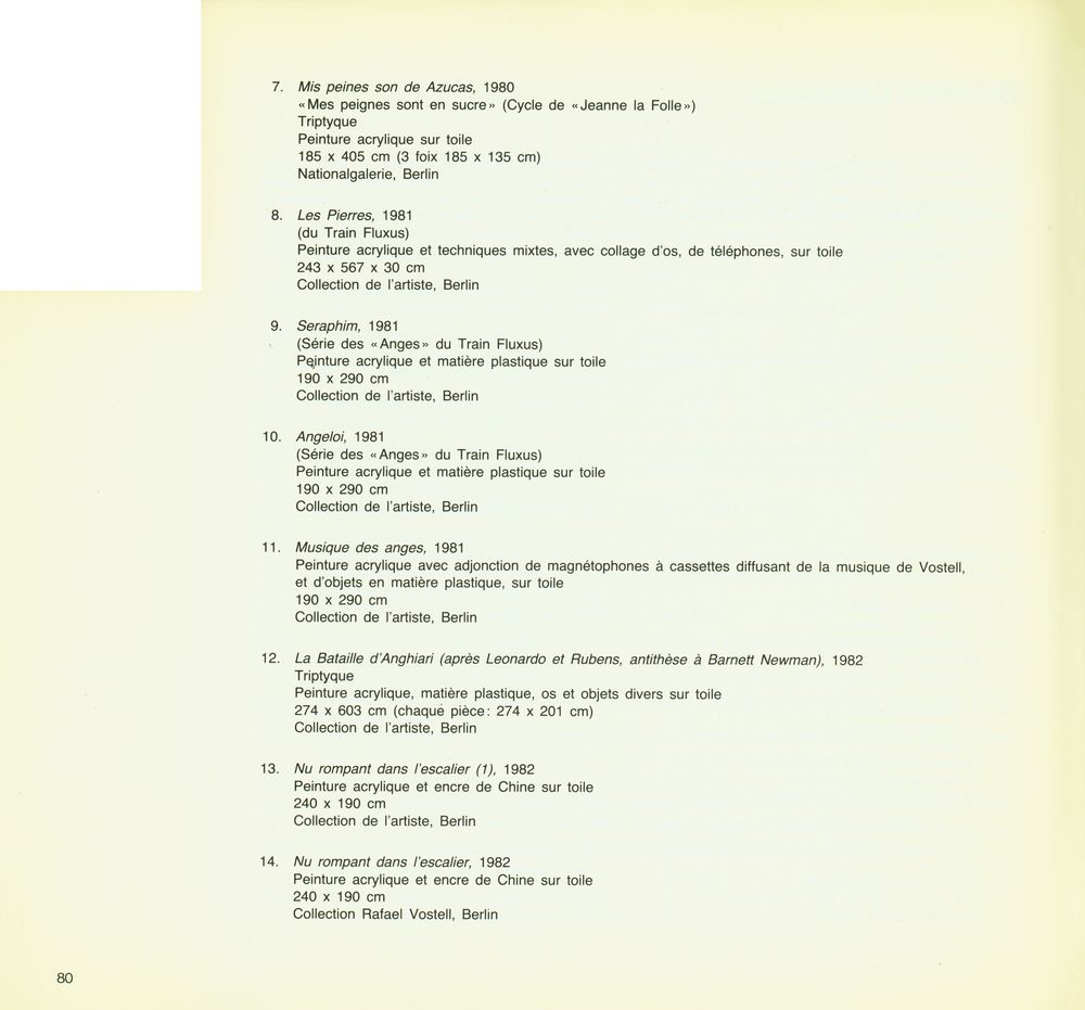 《Wolf Vostell : environnement, vidéo, peintures, dessins, 1977 - 1985》 4