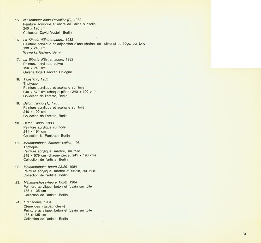 《Wolf Vostell : environnement, vidéo, peintures, dessins, 1977 - 1985》 5