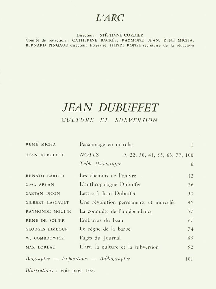 《Dubuffet : Culture et subversion》 2