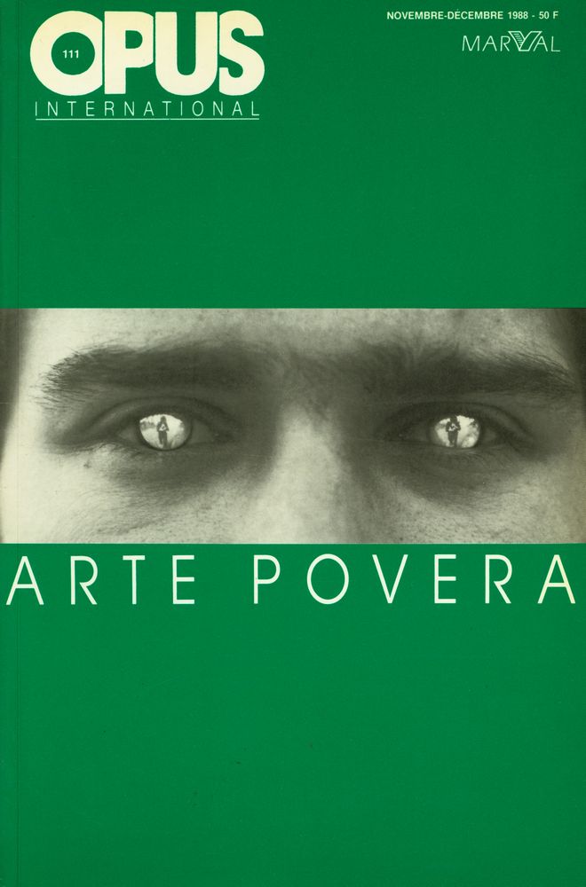 《Opus International N°111 : Arte Povera》 1