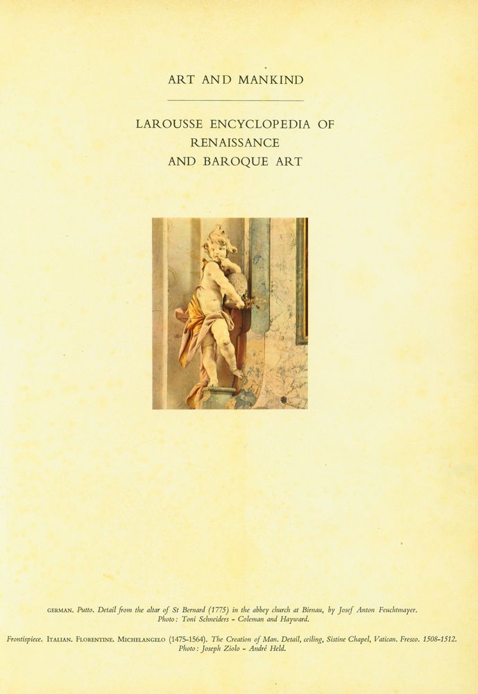 『Larousse Encyclopedia of Renaissance and Baroque Art - ART AND MANKIND』 2